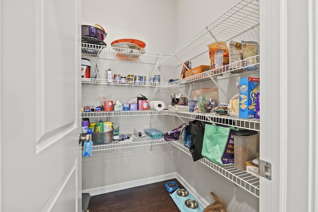 view of pantry