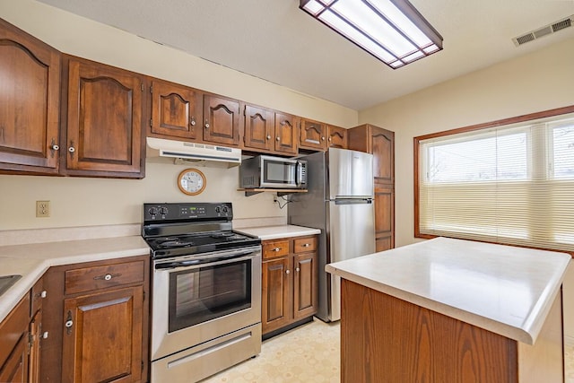 kitchen featuring appliances with stainless steel finishes