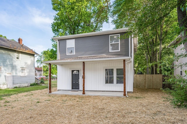 view of rear view of property