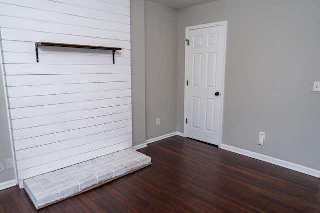 mudroom featuring dark hardwood / wood-style floors