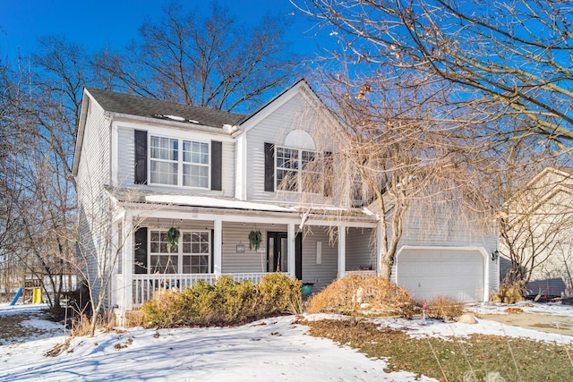 front facade featuring a garage