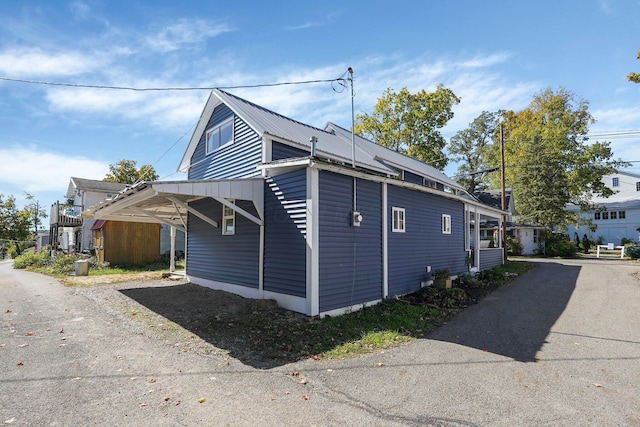 view of property exterior