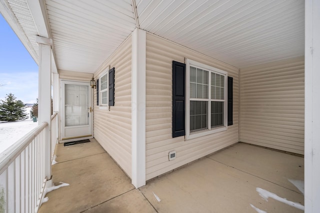 view of patio / terrace with a porch