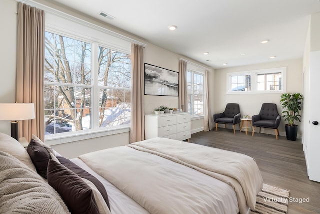 2015 W 5th Ave Unit 211, Columbus, OH 43212 - bedroom with multiple windows and dark hardwood / wood-style floors