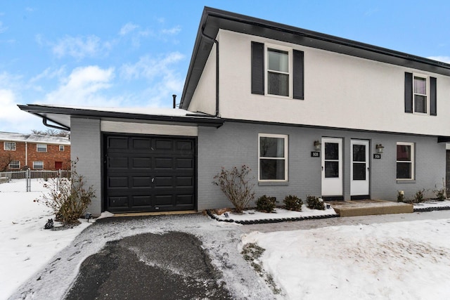 view of front of home featuring a garage