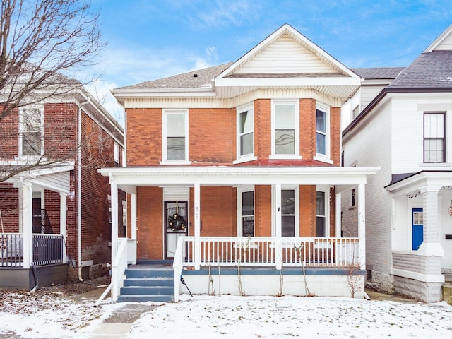 front of property featuring a porch