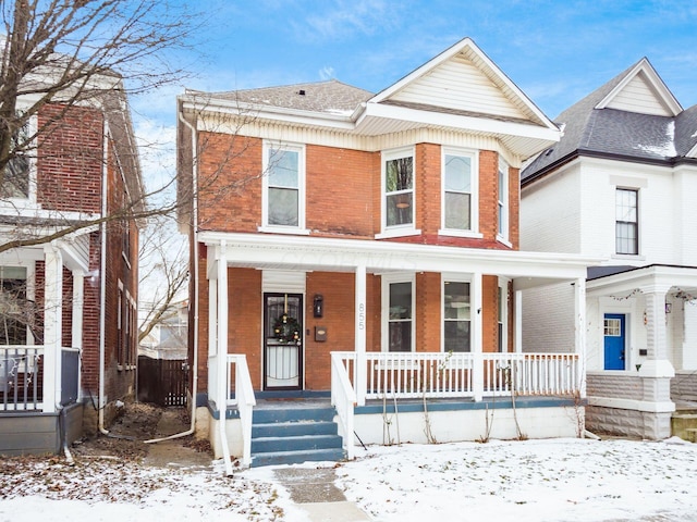 view of front of house featuring covered porch