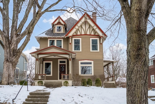 view of front of house featuring a porch