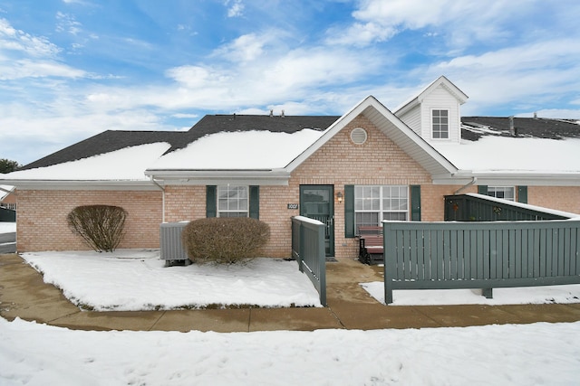 view of front of house featuring central AC