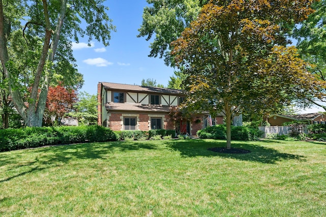 view of front of property with a front yard