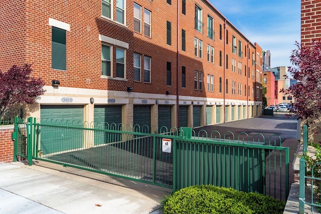 view of property featuring a garage