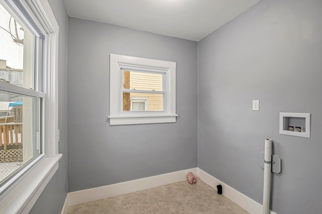 laundry room with hookup for a washing machine