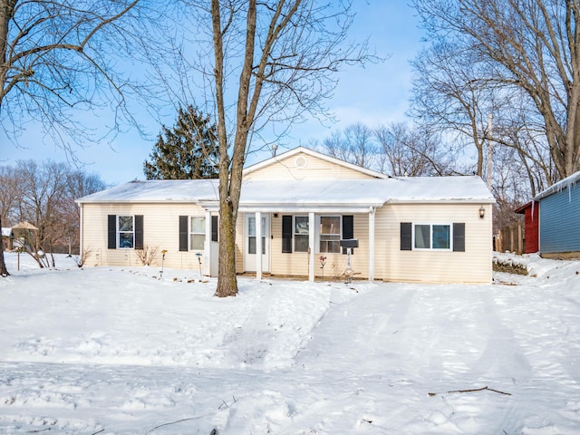 view of ranch-style home