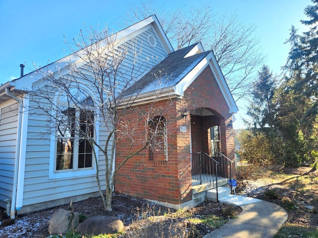 view of home's exterior