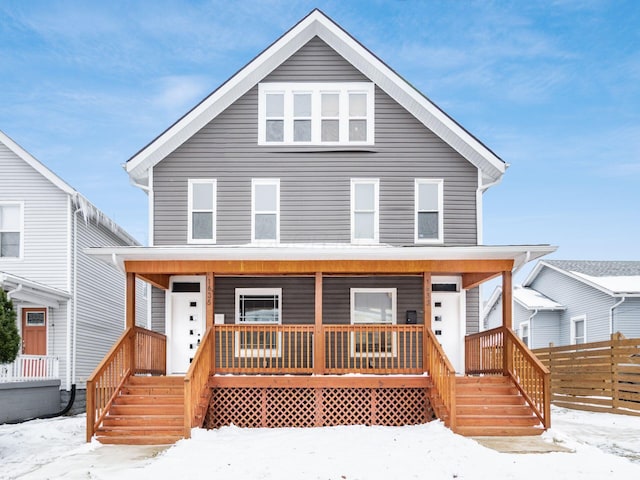 view of front of home