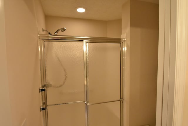 bathroom with walk in shower