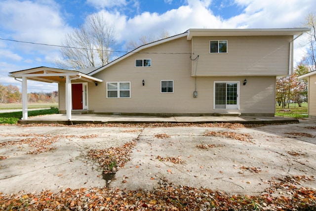 view of rear view of property