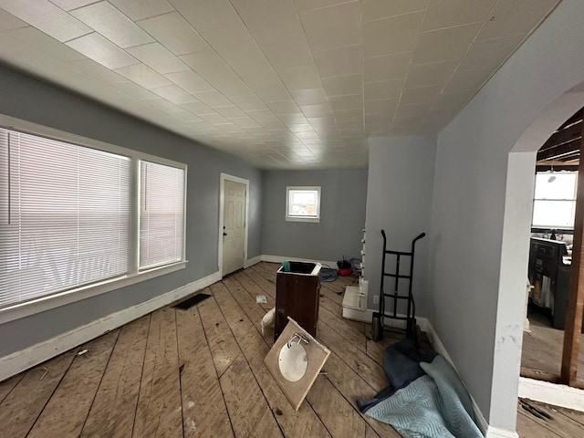 interior space with light wood-type flooring