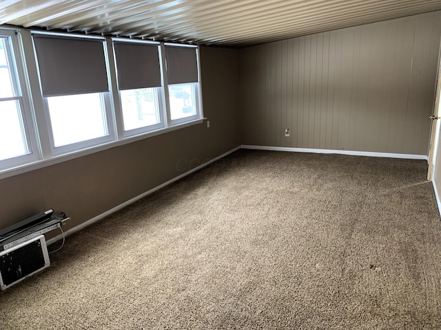 empty room featuring a wealth of natural light and carpet