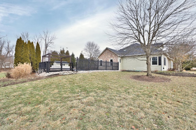 view of yard featuring a gazebo