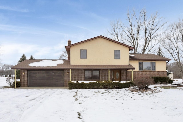 view of front of house featuring a garage