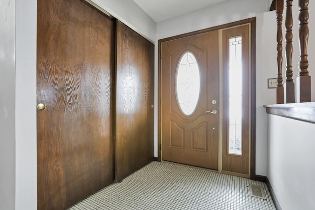 view of entrance foyer