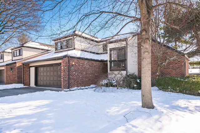 view of snow covered exterior