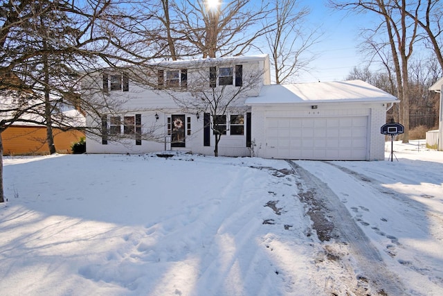 view of front of house featuring a garage