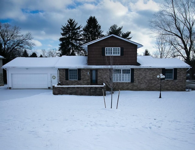 front facade featuring a garage