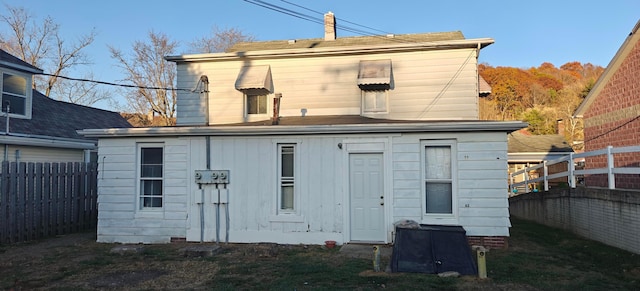 view of rear view of property