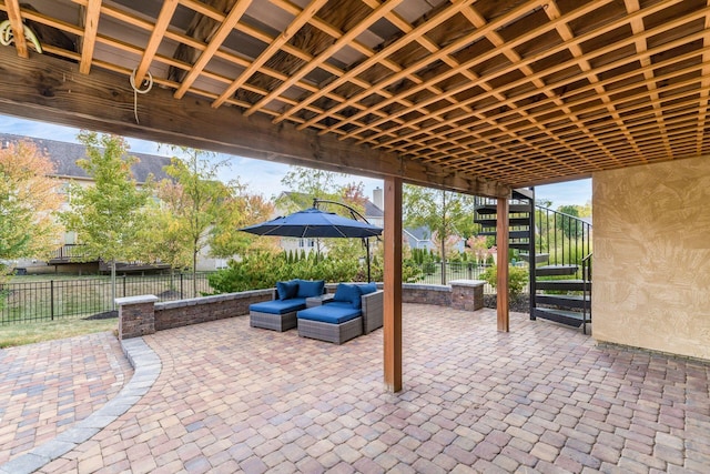 view of patio / terrace with outdoor lounge area