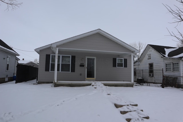 view of bungalow-style house