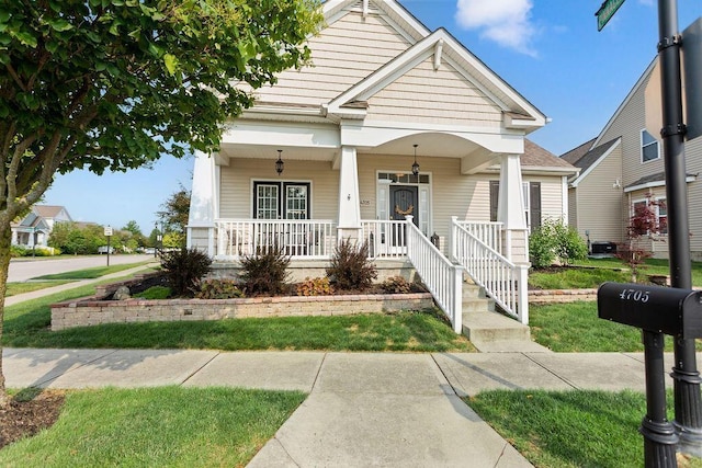 view of front of home featuring a porch