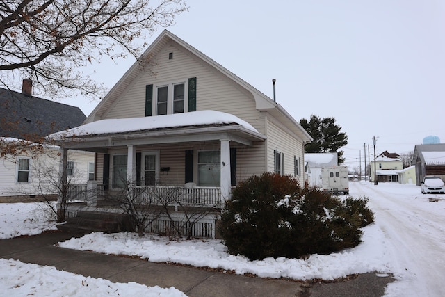 bungalow-style house with a porch