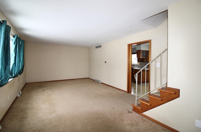 view of carpeted empty room