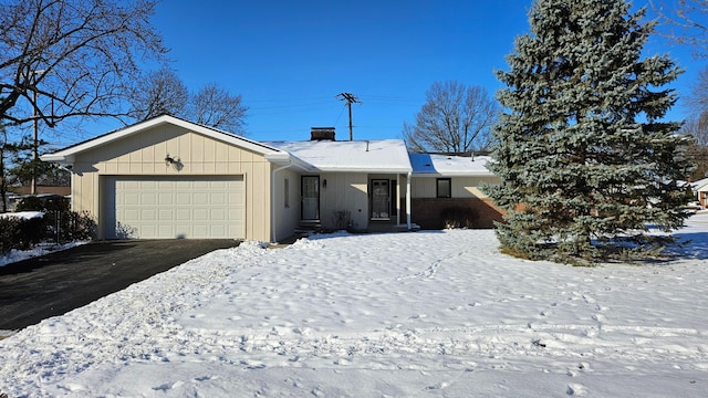 ranch-style house with a garage