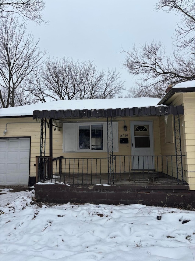 ranch-style house with a garage