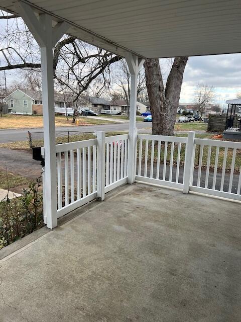 view of patio / terrace with a porch