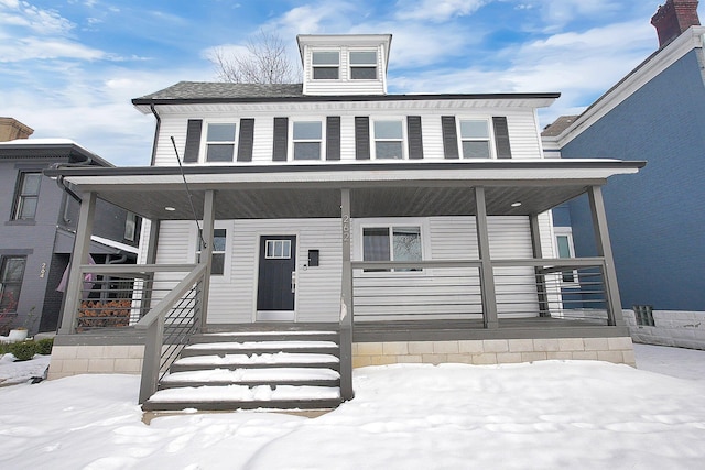 view of front facade with a porch