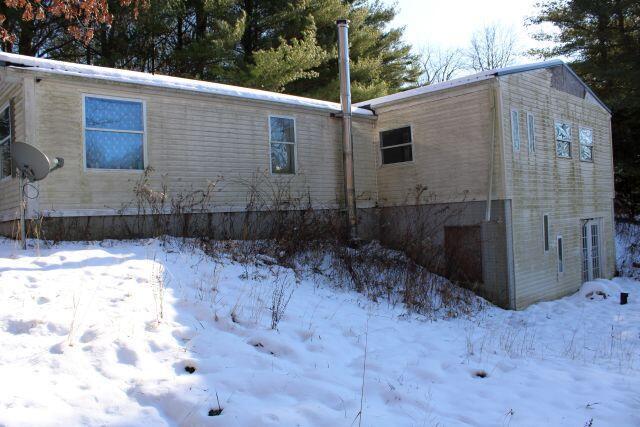 view of snow covered exterior