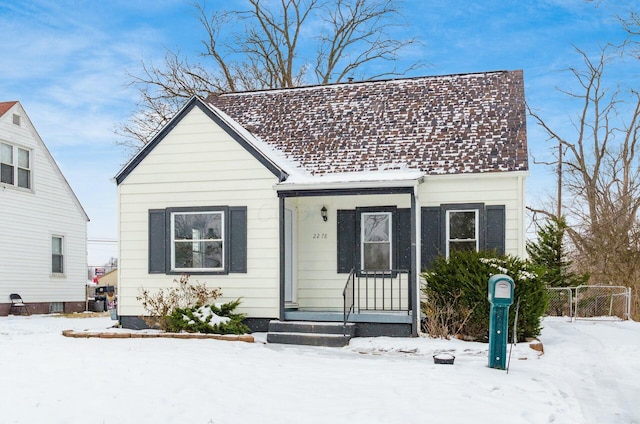 view of front of home