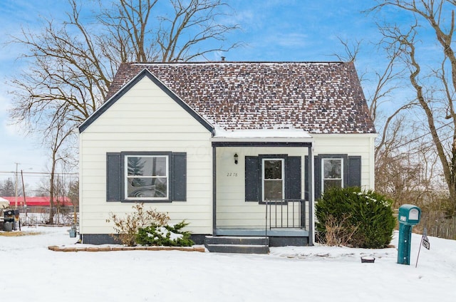 view of bungalow-style home