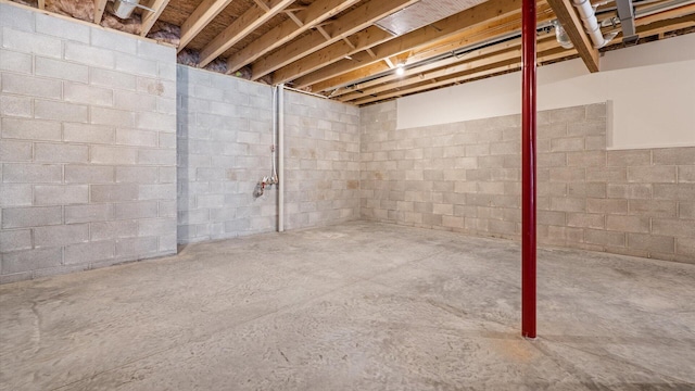 view of basement