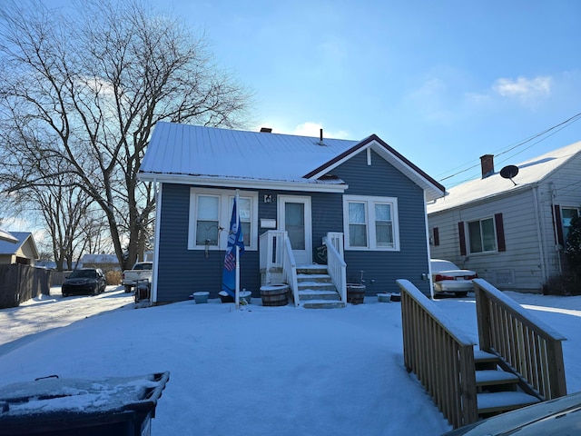 view of bungalow-style home