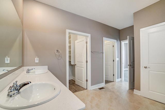 bathroom featuring vanity