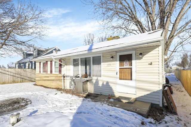 view of front of home