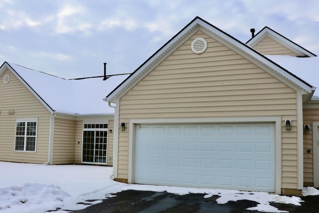 view of property with a garage