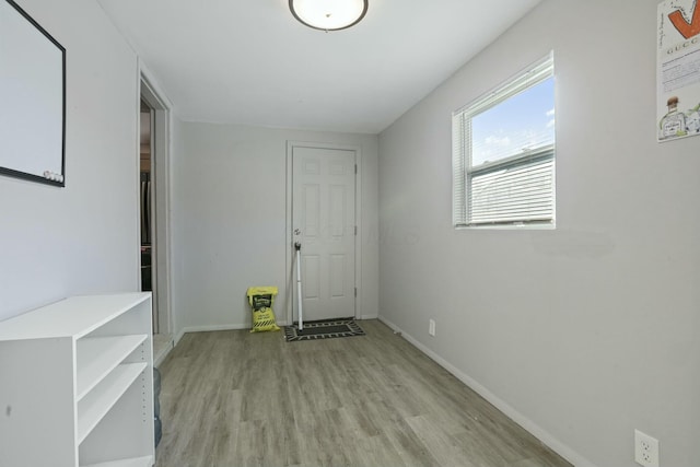 interior space featuring light hardwood / wood-style flooring