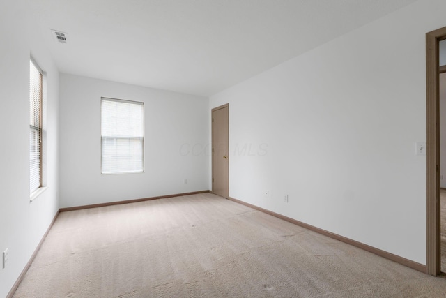 view of carpeted empty room