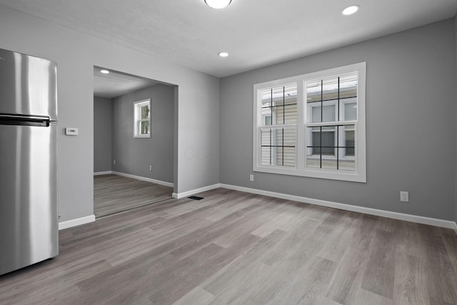 interior space featuring light hardwood / wood-style floors